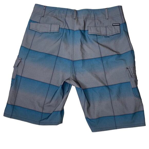 Ocean Current blue and gray men's swim trunks SZ 34" - Picture 2 of 4